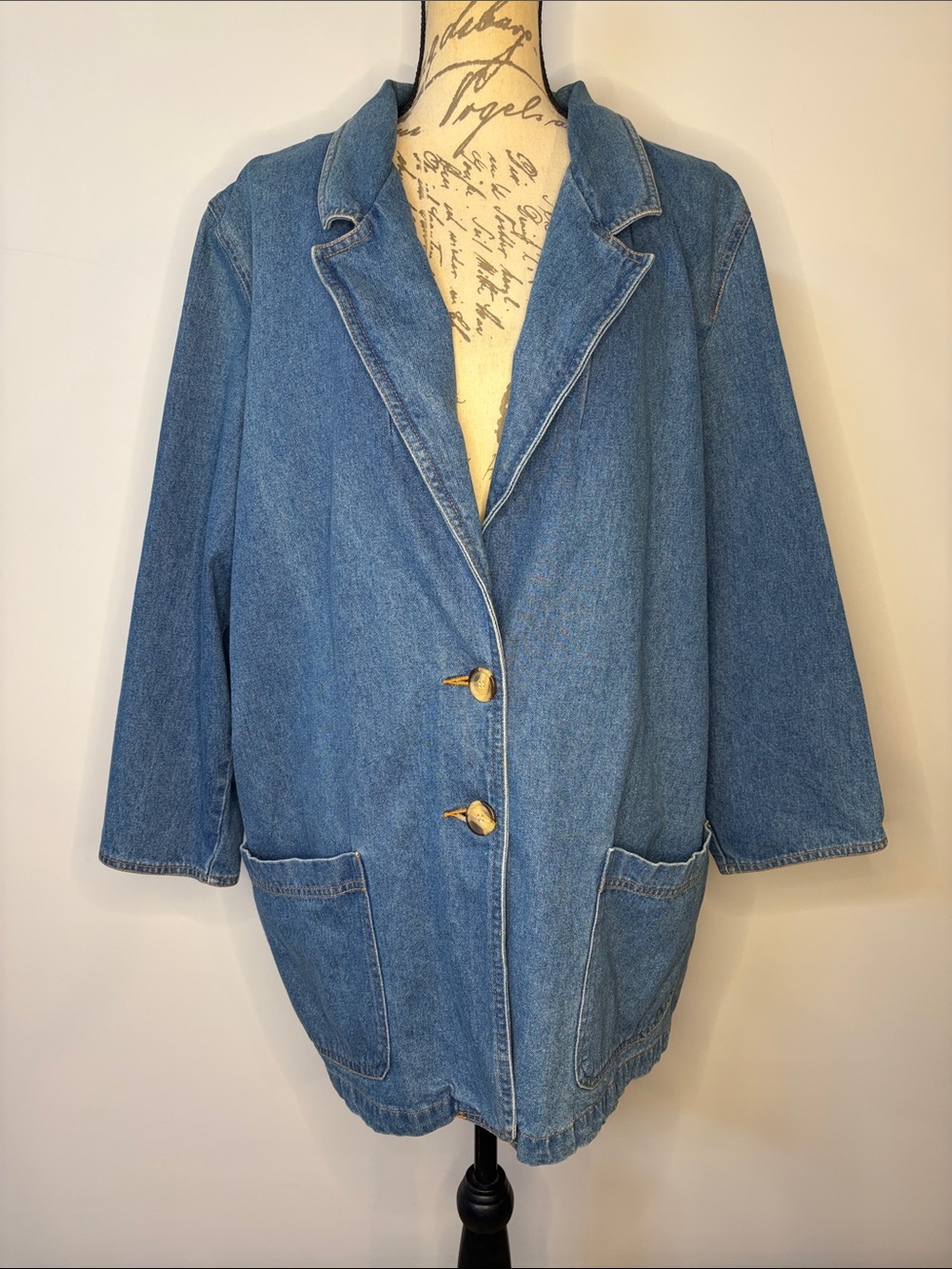 Gitano vintage 80’s 90’s oversized denim blazer L/XL see measurements no tags